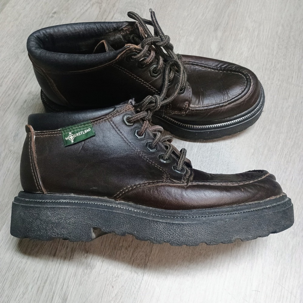 Vtg Eastland Brown Leather Boot hiking Women's Size 6